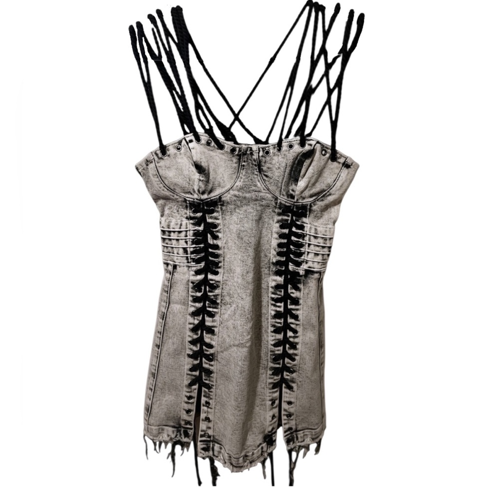Dolls Kill Acid Wash Dress